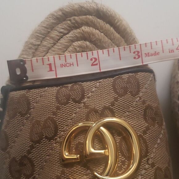 GUCCI GG Monogram Espadrilles Sandals - Picture 13 of 16